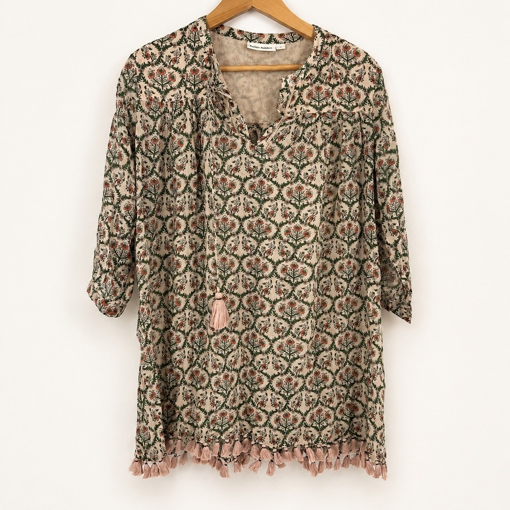 Roller Rabbit Hampton Cover-Up Medium Tunic Dress Anthropologie Romantic READ